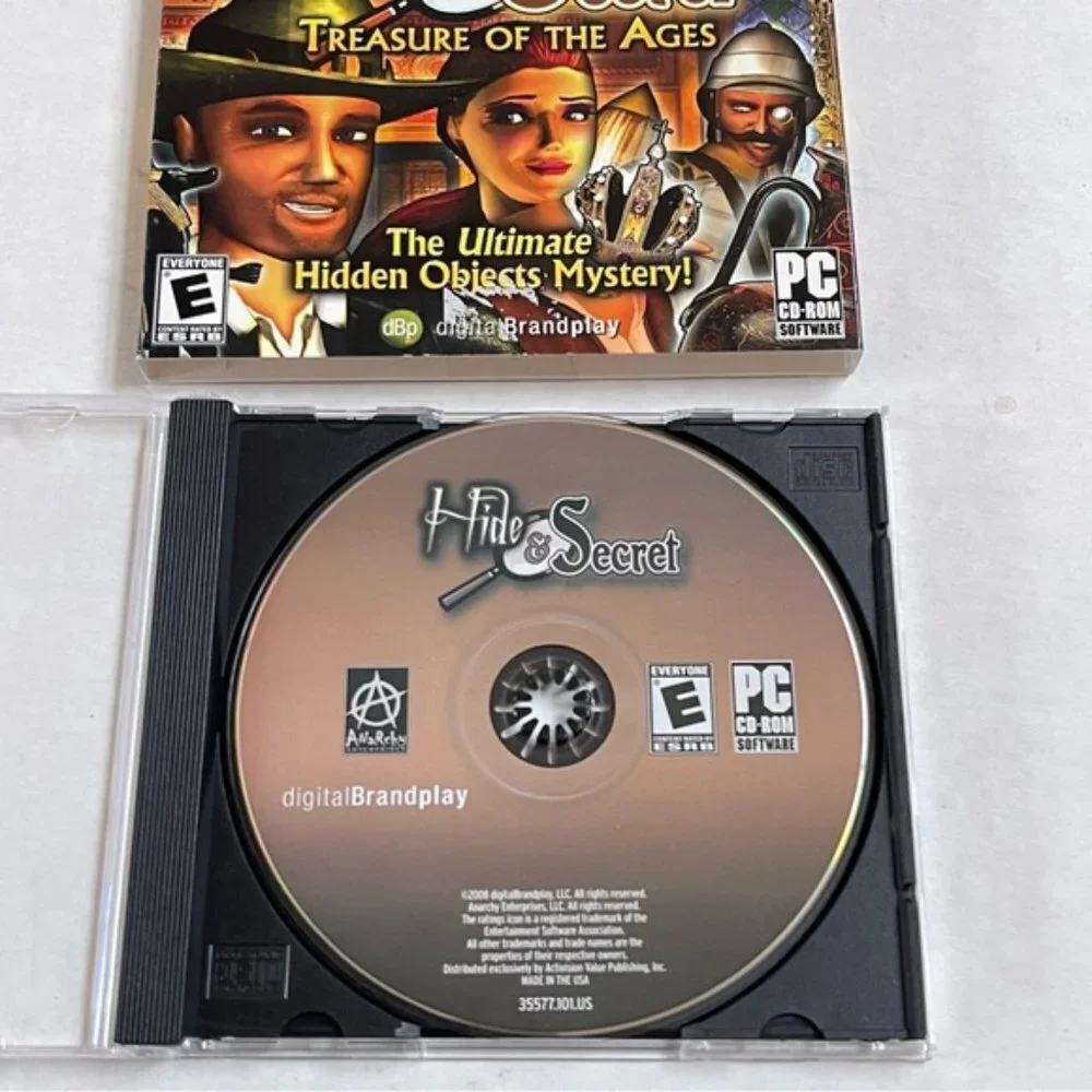 Hide & Secret‎ Treasure For All Ages PC Games CD ROM E ESRB Viva Media Hidden